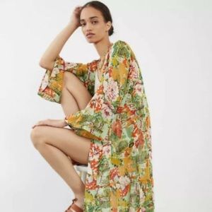Anthropologie Floral duster kimono